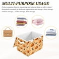 thumbnail image 7 of Foldable Fabric Storage Bin With Handle Collapsible Basket Box Storage With Lid Organizer Pumpkin and Bats, 7 of 7