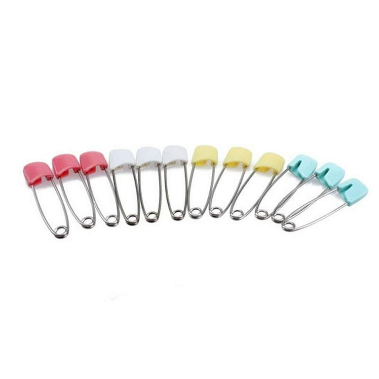 New Hot Sale 10pcs Baby Diaper Pins Holder Safety Shower Locking
