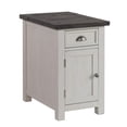 thumbnail image 1 of Martin Svensson Home Monterey, Table d'Appoint, Blanc avec Dessus Gris, 1 of 2