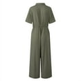 thumbnail image 4 of ZANZEA Women Button Down Dungaree Jumpsuit Wide Legs Romper Playsuit Overalls, 4 of 10