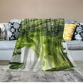 thumbnail image 2 of QZHH Vegetable Throw Blanket 3D Broccoli Theme Plush Blanket for Bed Sofa Couch Botanical Sherpa Blanket Breathable Warm Fuzzy Blanket Green Plant Room Decor Throw, 2 of 6