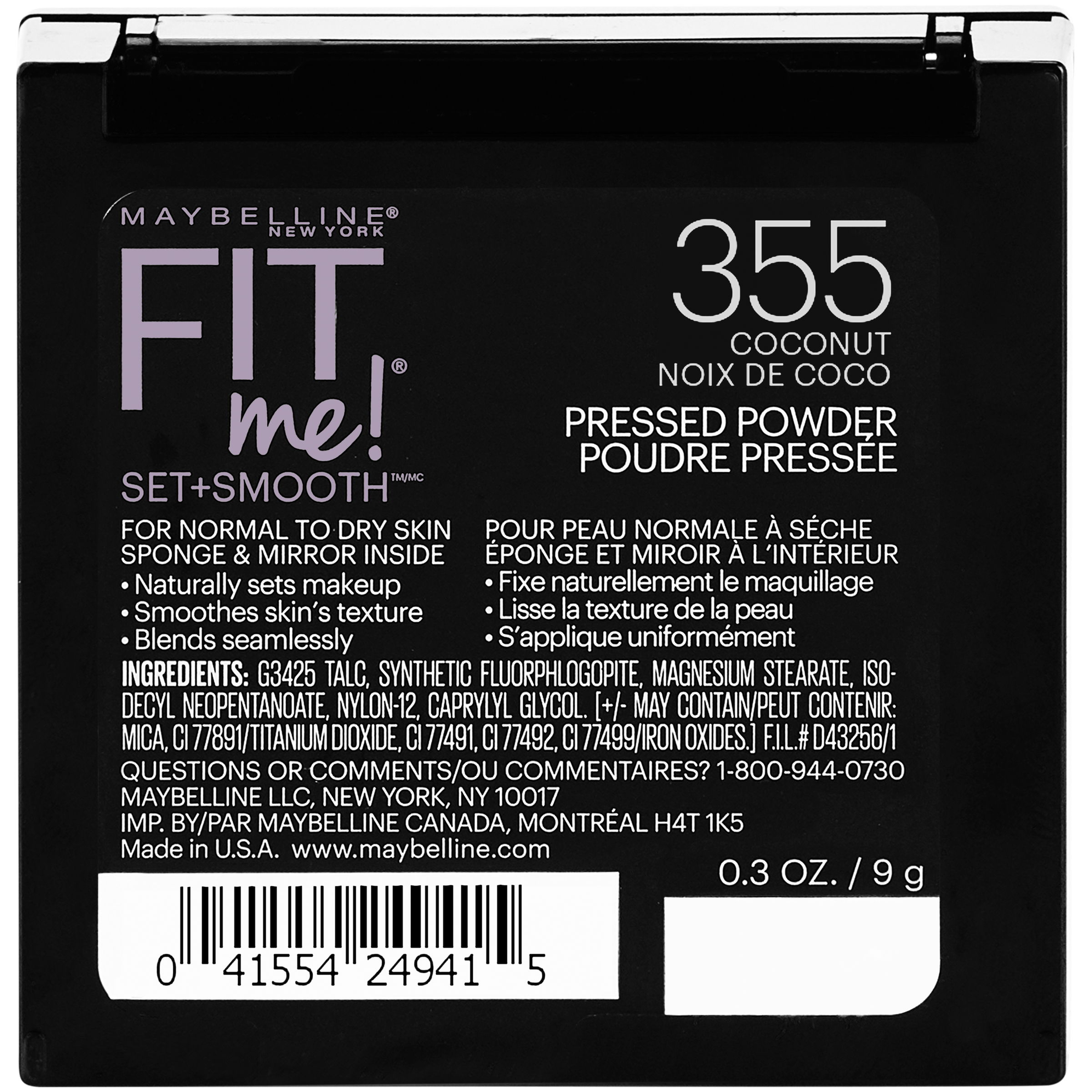 Maybelline Fit Me Set + Smooth Powder, Coconut - image 2 of 7
