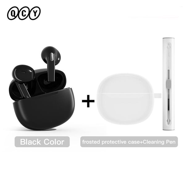 QCY T20 TWS Auriculares inalámbricos Bluetooth 5.3 Auriculares 68ms Baja latencia 13mm Controlador HIFI Auriculares 4 Mics + ENC Auriculares de llamada HD Tan Jianjun unisex