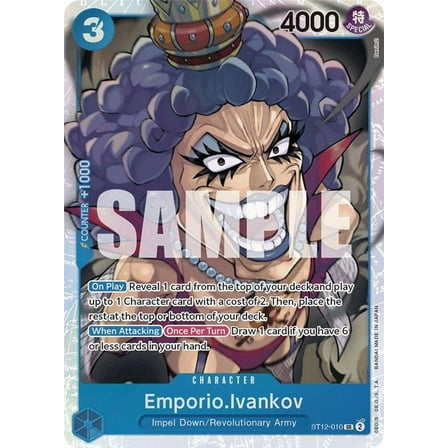 One Piece Starter Deck 12: Zoro and Sanji Super Rare Emporio.Ivankov ST12-010