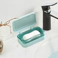 thumbnail image 5 of European Style Soap Dish with Lid | Plastic Soap Holder for Bathroom | 1-Piece Soap Box with Drainage Holes, 5 of 6