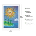 thumbnail image 2 of The Sun (La) of Hawaii - From an Original Color Painting by Nikki Moss - Fine Art Rolled Canvas Print 27in x 40in, 2 of 4