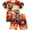 Red dinosaur, variant on ATAIKU 2 Pieces Boys Digital Dinosaur Pajamas Kids Tops and Shorts Sleepwear Set Summer Cool Pjs Size 3-10 Years