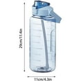 thumbnail image 4 of 64OZ Motivational Water Bottle with Straw & Time Marker Leakproof Large Sports Water Bottle Blue, 4 of 8
