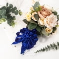 thumbnail image 2 of Cinta Ribbli Real Azul Real Satinada con Alambre 3.8 cm Navidad 18 m, 2 of 4