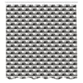 thumbnail image 3 of Ambesonne Geometric Shower Curtain, Minimalist Link Shape, 69"Wx84"L, Grey Black White, 3 of 5