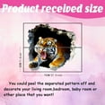 thumbnail image 2 of 3D Tiger Wall Decals Wild Animal Wall Stickers Break Through The Walls Art Murals Peel and Stick Adhesive Sticker for Nursery Playroom Room Bedroom Living Room 70x60cm, 2 of 9