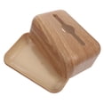 thumbnail image 4 of FRCOLOR  Wicker Imitation Wood Grain Tissue Box Paper Storage Office, 4 of 8