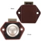 thumbnail image 3 of PUSH Botón Lock Lock Latch Cajón de recubrimiento Cajón de gabinete Bloqueo, 3 of 6