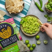 Siete Family Foods Tortilla Chip, Hint of Lime, 5 oz Bag