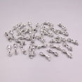 thumbnail image 4 of K-KED 10PCS Real Solid 925 Sterling Silver Men Women Lucky Vajra Pestle Bead Pendant, 4 of 4