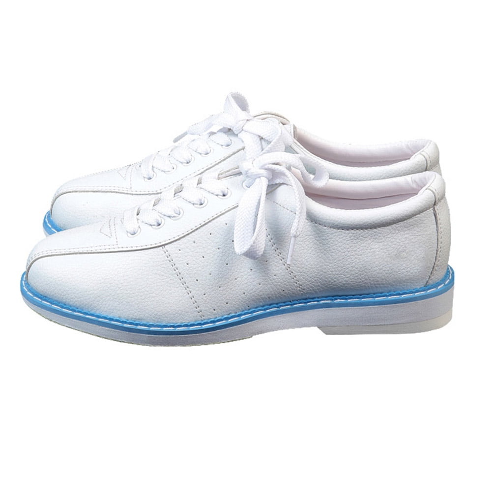 Mens Womans Unisex New White Lace Up Bowls Bowling Shoes Size UK 3-12 