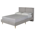 thumbnail image 4 of Base de Cama Matrimonial Makora Luma Gris Claro Tapizada en Tela Tipo Lino (No Incluye Colchón), 4 of 9