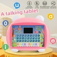 thumbnail image 4 of Tableta para niños con pantalla LED, 8 modos de aprendizaje de inglés, juguete electrónico interactivo para niños y niñas., 4 of 13