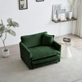 thumbnail image 3 of Sectional Couches for Living Room, 4-Seater Convertible Comfy Cloud Couches Set with Deep Seat and Comfortable Backrest, DIY Combination, Chenille Fabric for Living Room Apartment, Green, 3 of 8