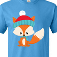 thumbnail image 4 of Inktastic Cute Fox, Fox With Hat And Scarf, Orange Fox T-Shirt, 4 of 5
