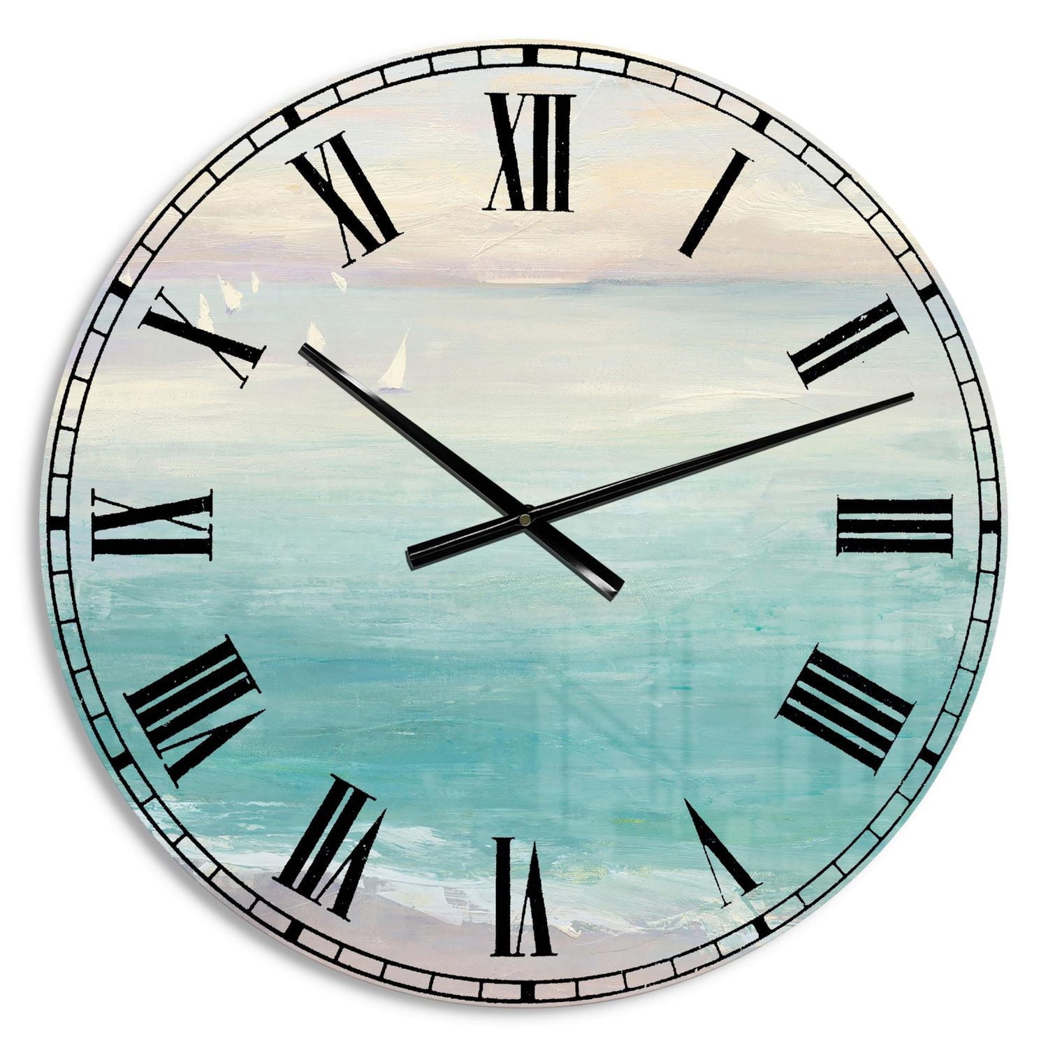 Designart 'From the Shore' Traditional wall clock