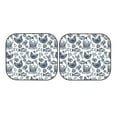 thumbnail image 5 of Lsque Chicken And Fish 2 PCS Windshield Sun Shade | CarFoldable Window Covers | Car Accessories Reflect UV for Universal Cars SUV Truck | Small, 5 of 7