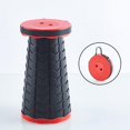 thumbnail image 5 of Taburete plegable portátil negro para acampar, taburete retráctil plegable con altura para cocinar al aire libre, senderismo, pesca, jardín, barbacoa Rojo Verde Cocina, Decoración y Otros, 5 of 5