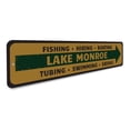 thumbnail image 3 of Lake Directional Novelty Decor, Metal Wall Sign - 4x18 Inches, 3 of 4