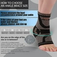 thumbnail image 4 of 2pack Copper Ankle Brace, Copper Infused Ankle Support Compression Sleeve For Foot Pain Relief, Sprained Ankle n, 4 of 5