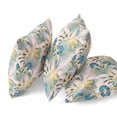 thumbnail image 2 of Amrita Sen Plant Illusion Suede Zippered Pillow with Insert in Blue Gray 20 x 20, 2 of 3