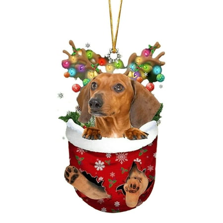 

Heiheiup Cute Dog Pendant Decorative Creative Creative Pendant Creative Dog Pendant Vintage Christmas Table Decorations