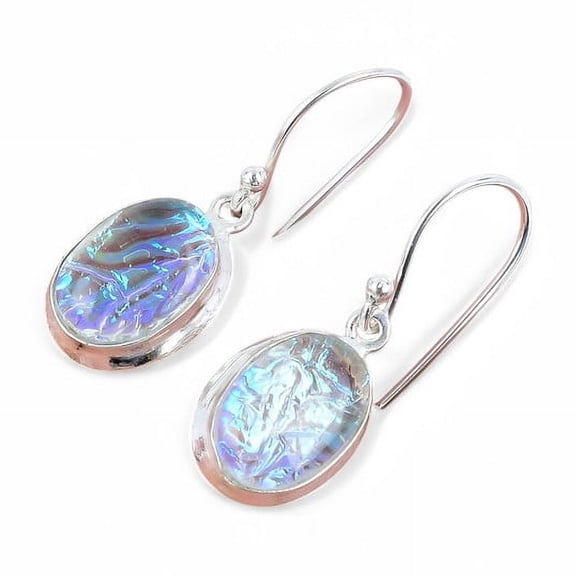 Blue Opal Earrings – 925 Sterling Silver, Handcrafted & Lightweight Jewelry Gift for Brides & Loved Ones