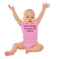 thumbnail image 3 of Dont Make Me Call My Uncle Romper Boys or Girls Infant Baby Brisco Brands 12M, 3 of 6