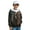 American Flag Bear, variant on Zipper Front Hoodies for Boys Long Sleeve Sweatshirt Grey Lightning Running Wolf Print Kids Fleece Jacket with Pockets Fall Top Winter Clothes, M