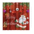 thumbnail image 2 of Décorations de Noël Extérieuresrideau de Douchedécoration de Noël Rideau de Douche Série de Noël Drôle Folle Rideau de Douche Rideau de Douche en Polyester, 2 of 3