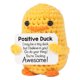 thumbnail image 2 of Pato Tejido Hecho A Mano Duck Emocional Inspirador Positivo Crochet Con Tarjeta para Apoyo Regalos Cumpleaños Mujeres Amigos Compañeros, 2 of 9