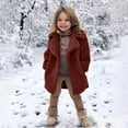 thumbnail image 2 of Generic Toddler Baby Kids Girls Coat Winter Windproof Thicken Coat Jacket Warm Button Outerwear Jacket Comfortable Breathable for Home Indoor Outdoor（4-5 Years Off-White）, 2 of 8