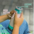 thumbnail image 4 of Ello Emma Botella de agua para niños de acero inoxidable con aislamiento al vacío de 14 oz con pajita y asa de transporte incorporada y tapa con cierre a prueba de fugas para mochila escolar, lonchera, 4 of 5