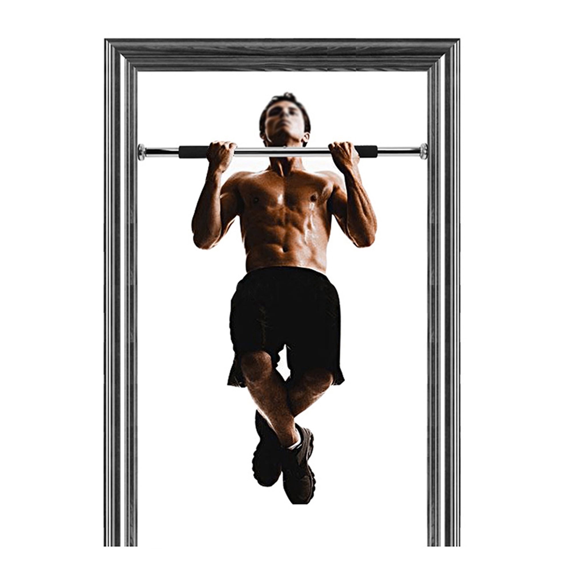 Parallel Bars Domestic Indoor Horizontal Bar Pull-up Equipment Wall Wall Hanging Door Horizontal Bar Horizontal Parallel Bars Pull-up Wall-mounted Stainless Steel Home Fitness Equipment Sporting Goods 