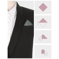 thumbnail image 3 of INSPIRE CHIC Men's Cotton Handkerchiefs Solid Color Pocket Square for Men Dark Gray One Size, 3 of 4