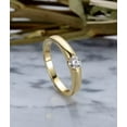 thumbnail image 2 of Women's Engagement Ring 14K Yellow Gold Plated 2CT Round Cut Simulated Diamond, 2 of 4