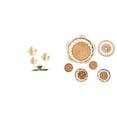 thumbnail image 1 of Estatua de figura,Estatuas de hojas y flores de metal,esculturas decorativas,Figuras decorativas para el hogar,para estante,mesa o vitrina.,Manualidades de pared,Decoración de pared colgante., 1 of 8