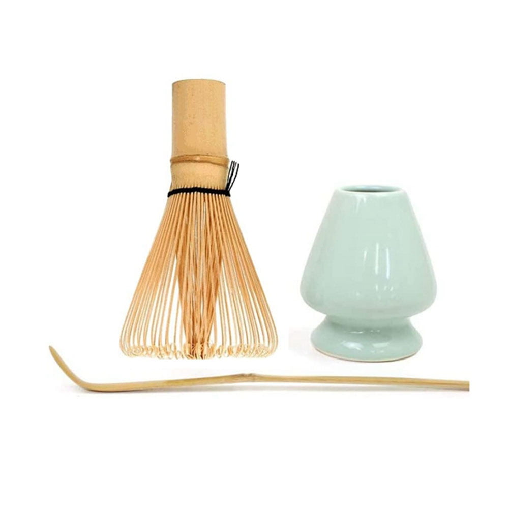 Matcha Tea Whisk (Chasen) And Holder Set - Handcrafted Bamboo Whisk For Traditional Japanese Matcha Preparation