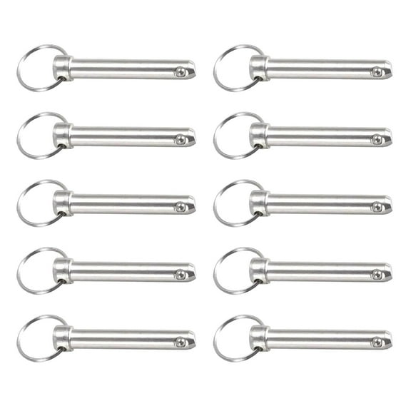 Carbon Steel Rings Pull Quick Release Locking Pins Button Head Multiple Size
