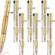 thumbnail image 1 of Set of 6 Slim Pens, Multi-Color Wooden Swivel Pen Set with Refill Shaft Bolt-On Ballpoint Pen for DI, 1 of 5
