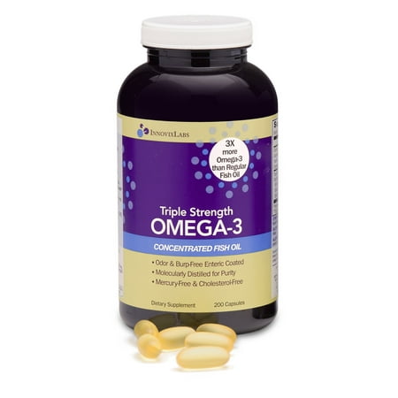 Innovixlabs Triple Strength Omega-3 from Fish Oil Softgels, 200