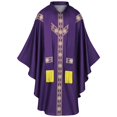 thumbnail image 5 of SAWOBUUN Church Catholic Priest Chasubles Vestments for Men, Robe Chasuble Mass Robe Halloween Outfits, 5 of 9