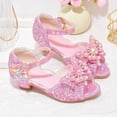 thumbnail image 2 of Akiihool Girls Fashion Sandals with Heel​​ Girls Soft Shoes Summer Sandals(Toddler/Little Kid) (Pink,1), 2 of 9