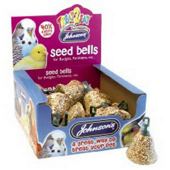Johnson's Seed Bells Budgie Parakeet Bird Health Case of 27