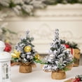 thumbnail image 3 of Mini Christmas Tree Tabletop Ornament, Small Artificial Xmas Tree for Holiday Home Decor Red, 3 of 5
